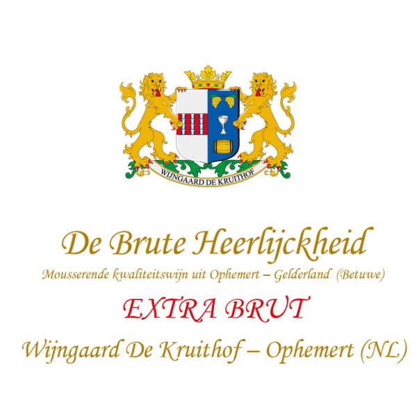 Wijngaard De Kruithof - De Brute Heerlijckheid - Extra Brut