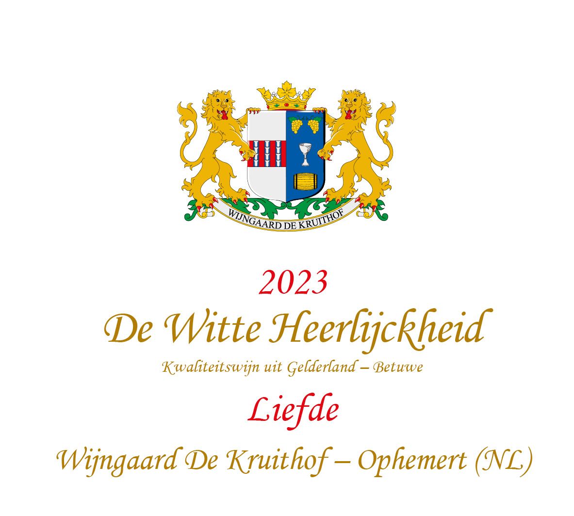 Wijngaard De Kruithof - De Witte Heerlijckheid Ambrozijn