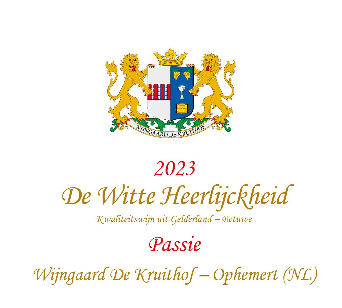 Wijngaard De Kruithof - De Witte Heerlijckheid Ambrozijn